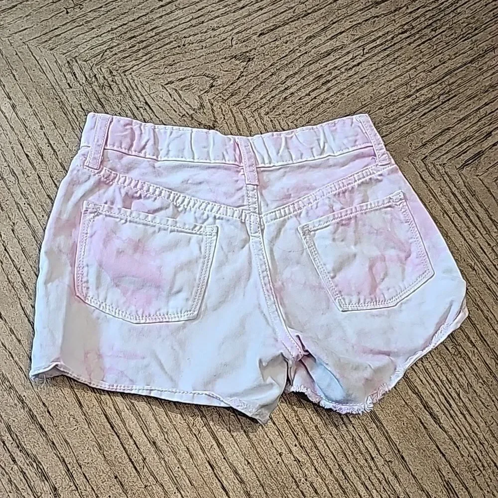 Girls size 10 denim tie dye shorts Old Navy
